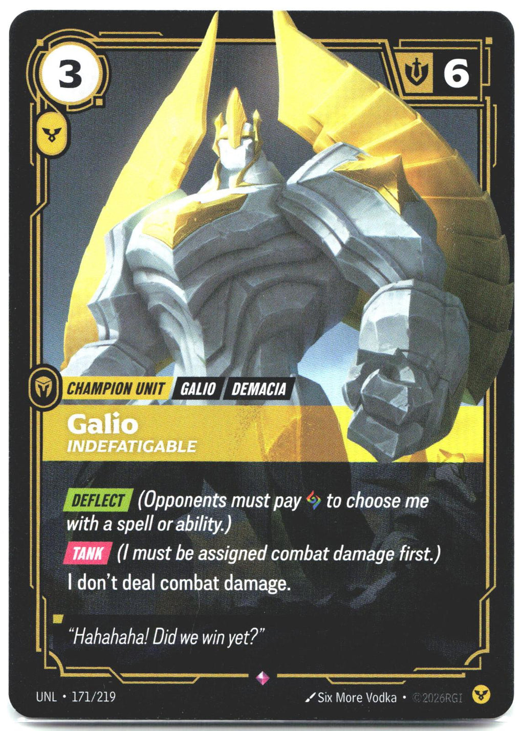 171/219 Galio - Indefatigable Foil Unleashed
