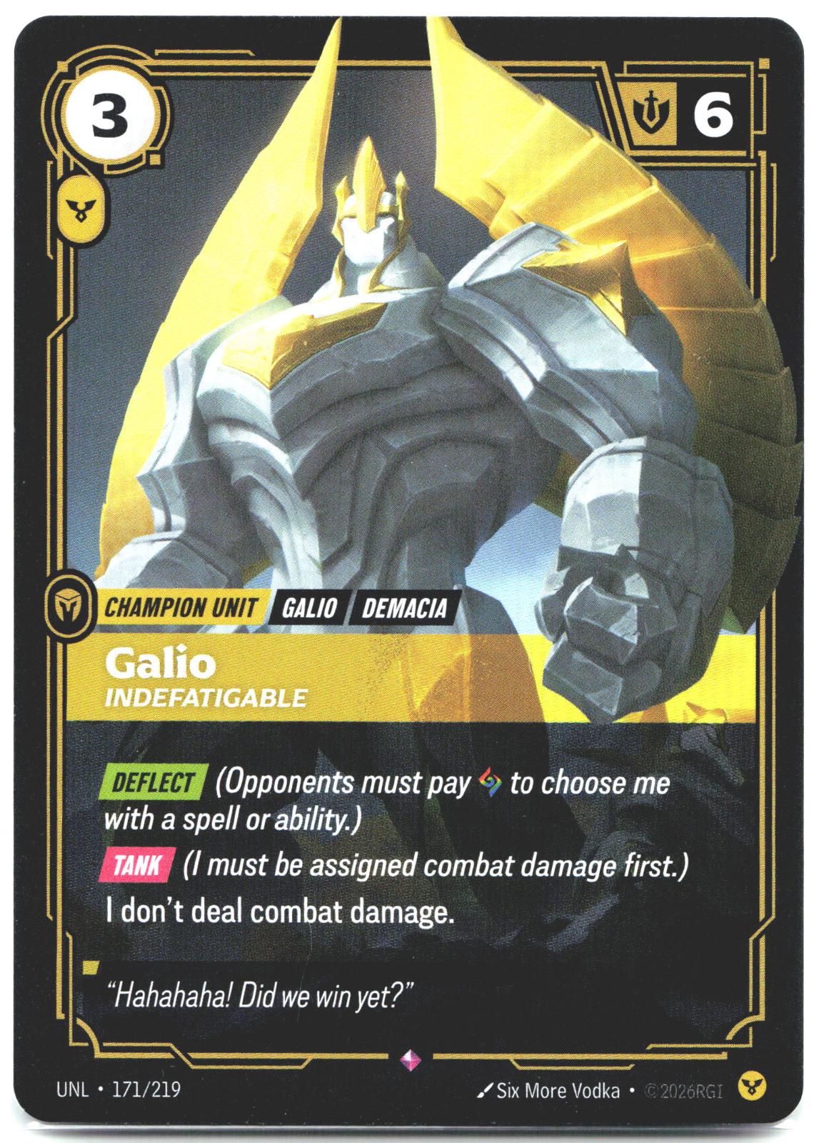 171/219 Galio - Indefatigable Foil Unleashed