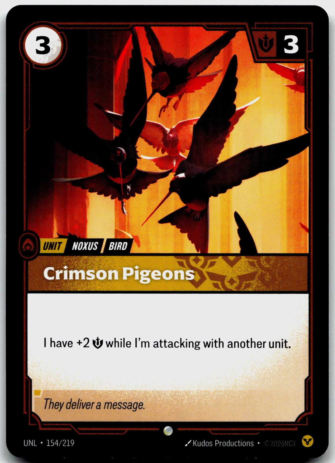 154/219 Crimson Pigeons Unleashed