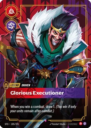 185/221 Draven - Glorious Executioner Foil Spiritforged