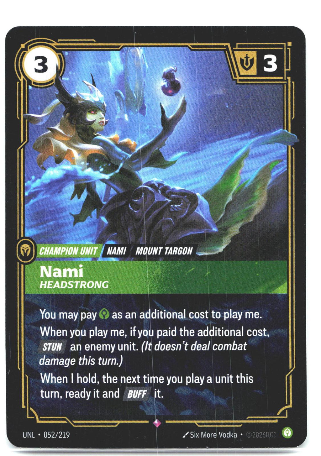 052/219 Nami - Headstrong Foil Unleashed