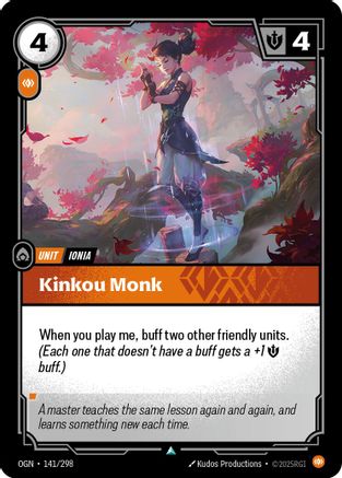 141/298 Kinkou Monk Foil Origins