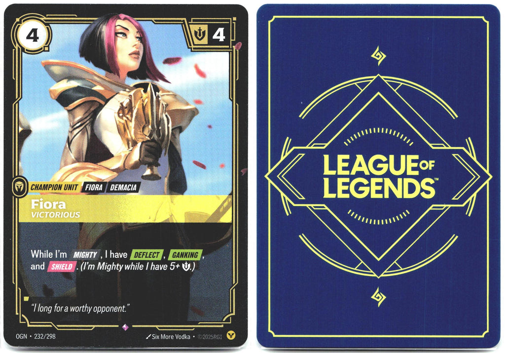 232/298 Fiora - Victorious Foil Origins