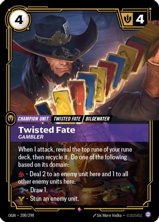 200/298 Twisted Fate - Gambler Foil Origins