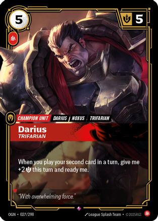 027/298 Darius - Trifarian Foil Origins