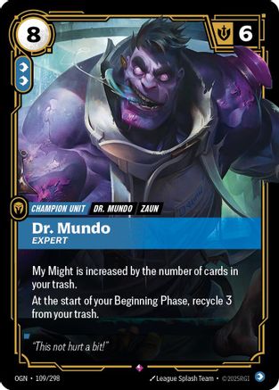 109/298 Dr. Mundo - Expert Foil Origins