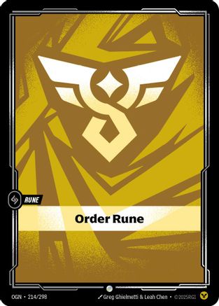 214/298 Order Rune Origins