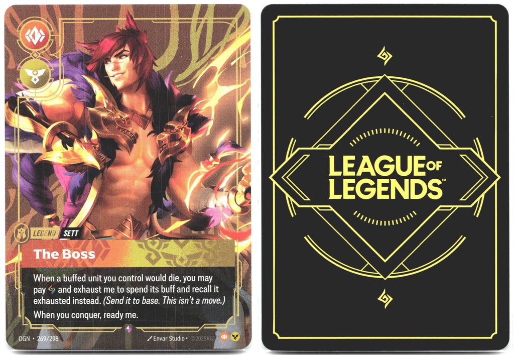 269/298 Sett - The Boss Foil Origins