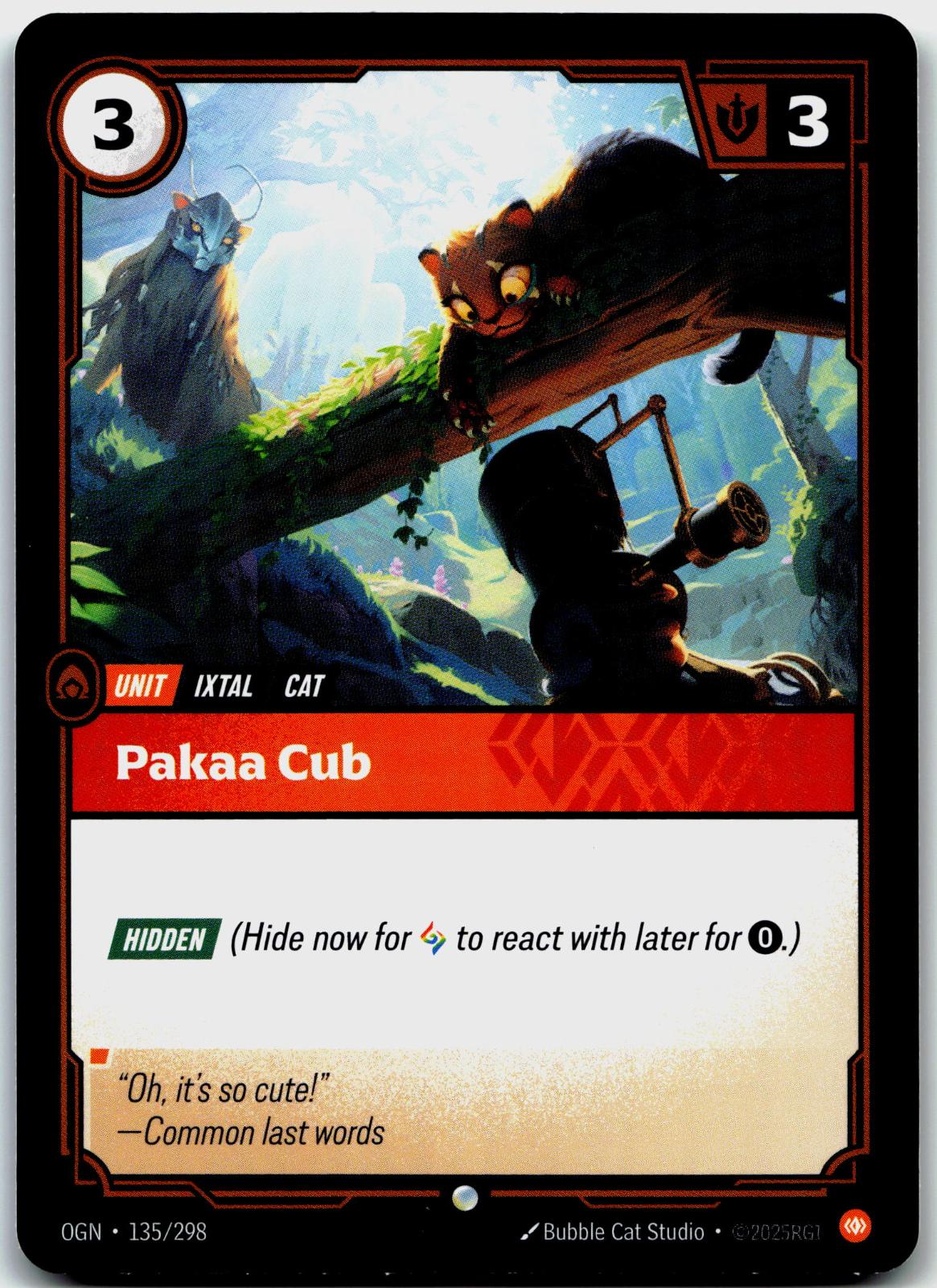 135/298 Pakaa Cub Foil Riftbound Organized Play Promotional Cards
