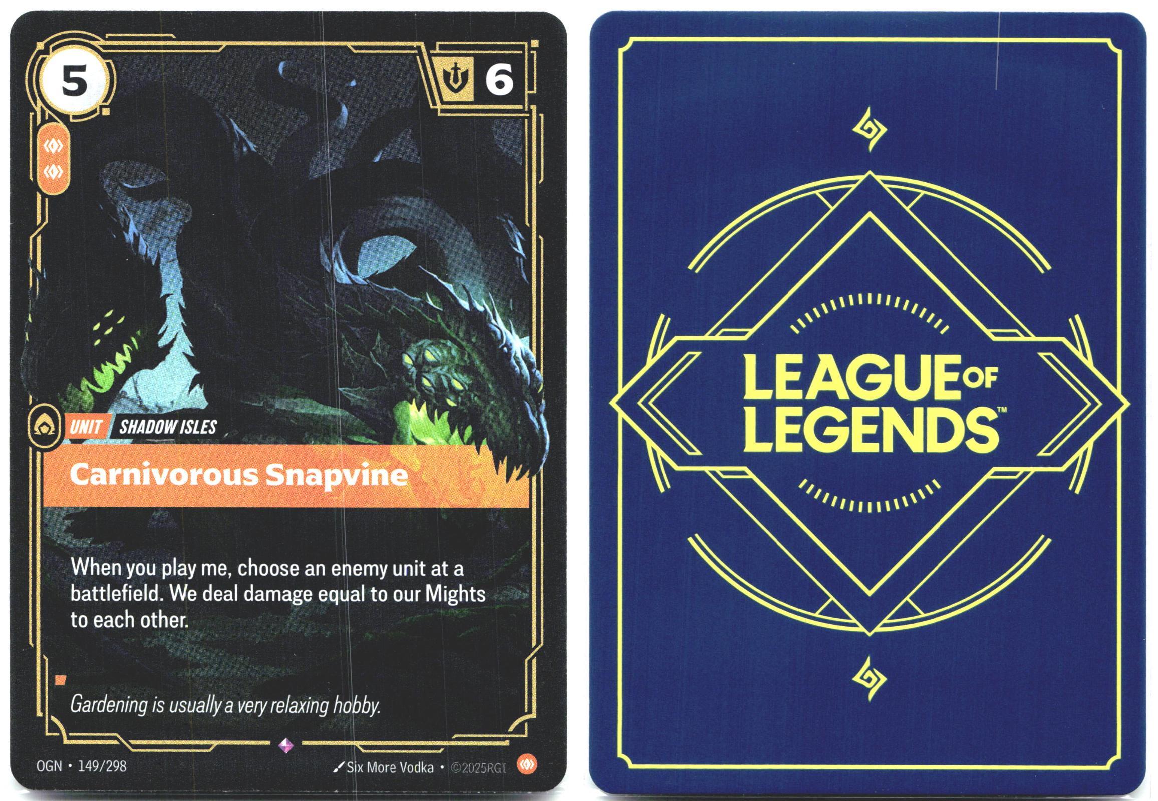 149/298 Carnivorous Snapvine Foil Origins