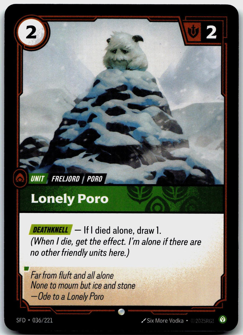 036/221 Lonely Poro Spiritforged