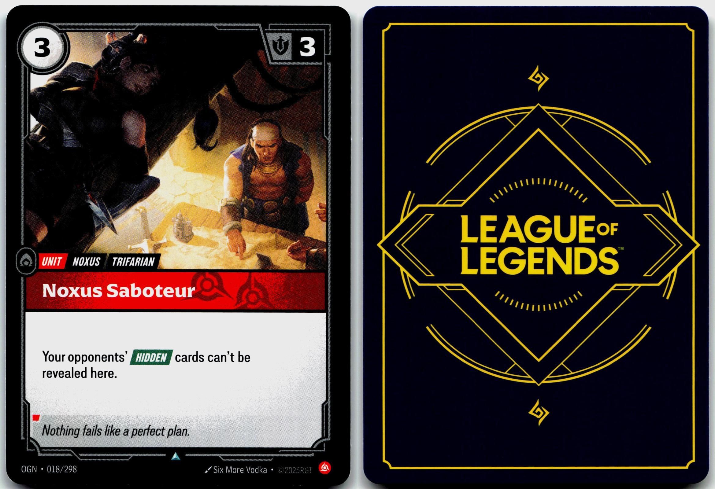 018/298 Noxus Saboteur Origins