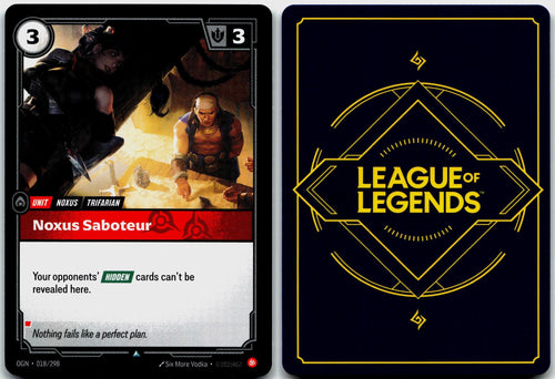 018/298 Noxus Saboteur Origins