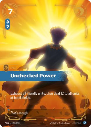 123/298 Unchecked Power Foil Origins
