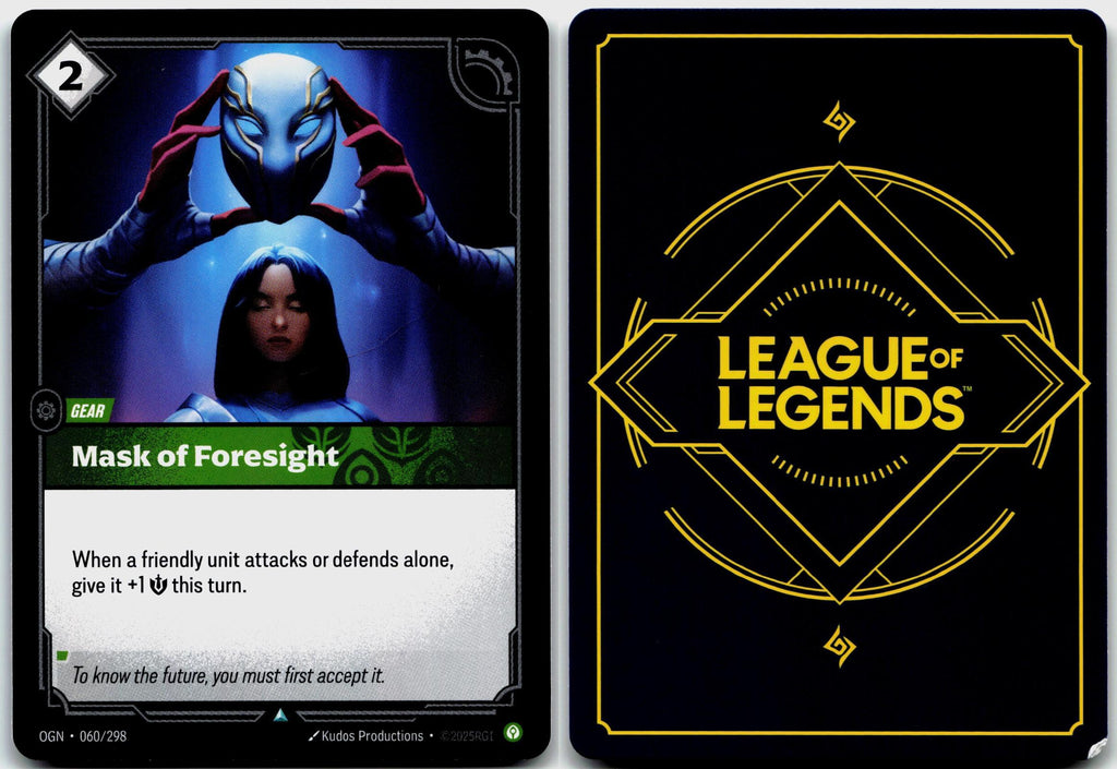 060/298 Mask of Foresight Origins