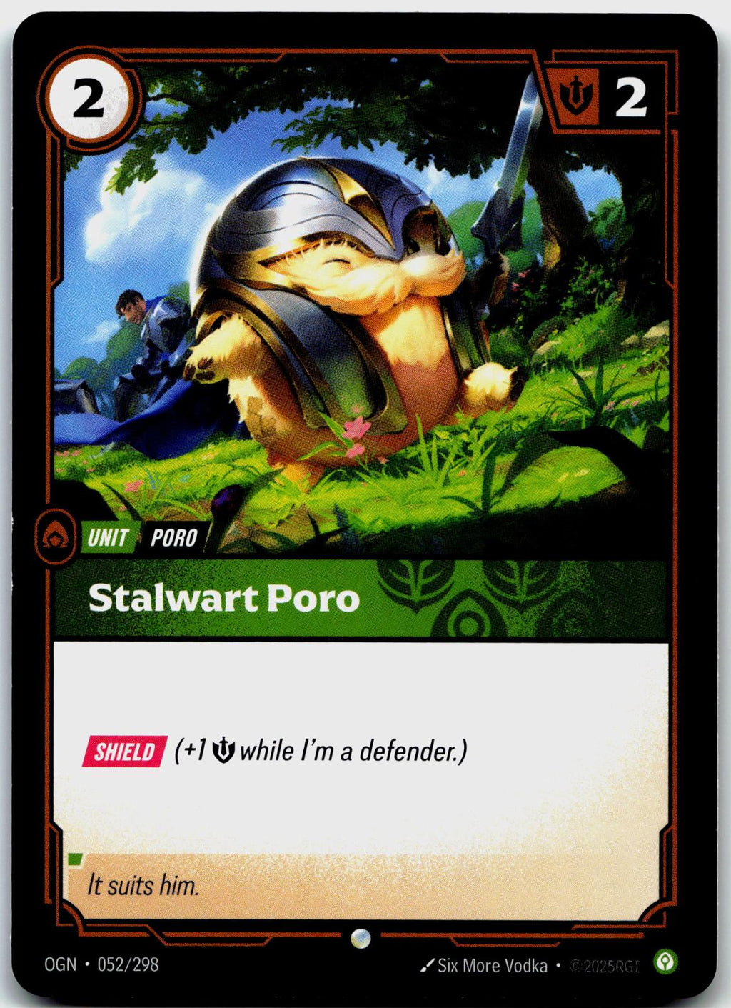 052/298 Stalwart Poro Foil Riftbound Organized Play Promotional Cards
