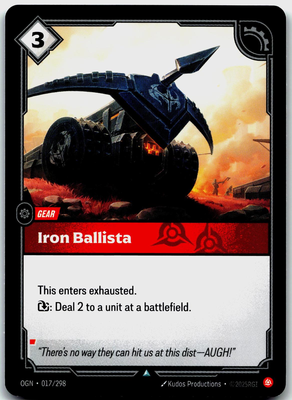 017/298 Iron Ballista Origins