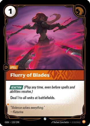 133/298 Flurry of Blades Foil Origins