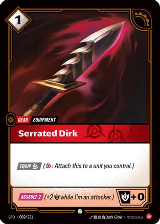 009/221 Serrated Dirk Spiritforged