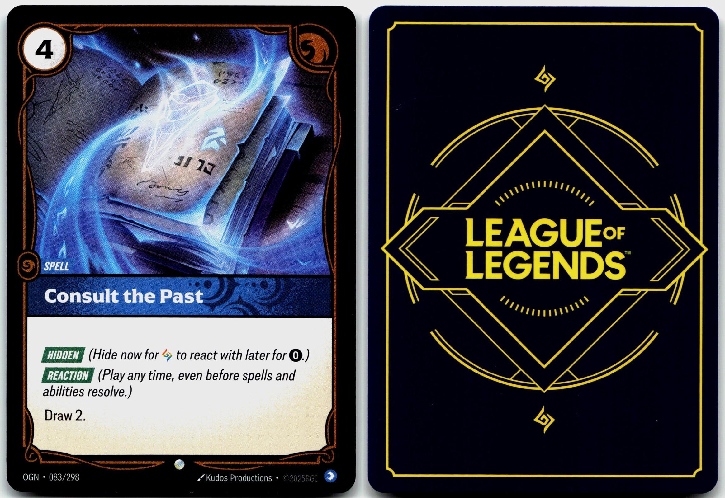 083/298 Consult the Past Foil Riftbound Organized Play Promotional Cards