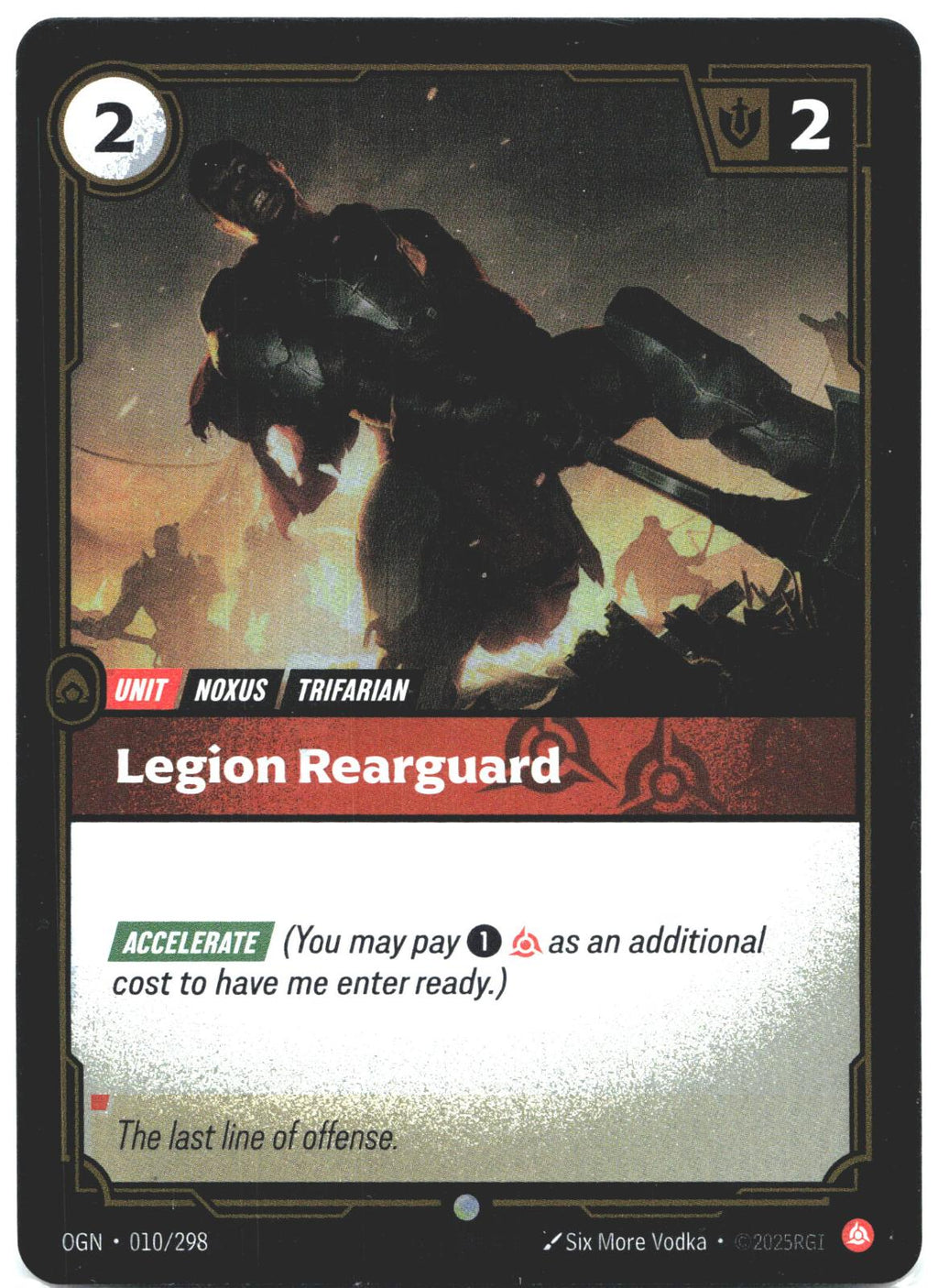010/298 Legion Rearguard Foil Origins