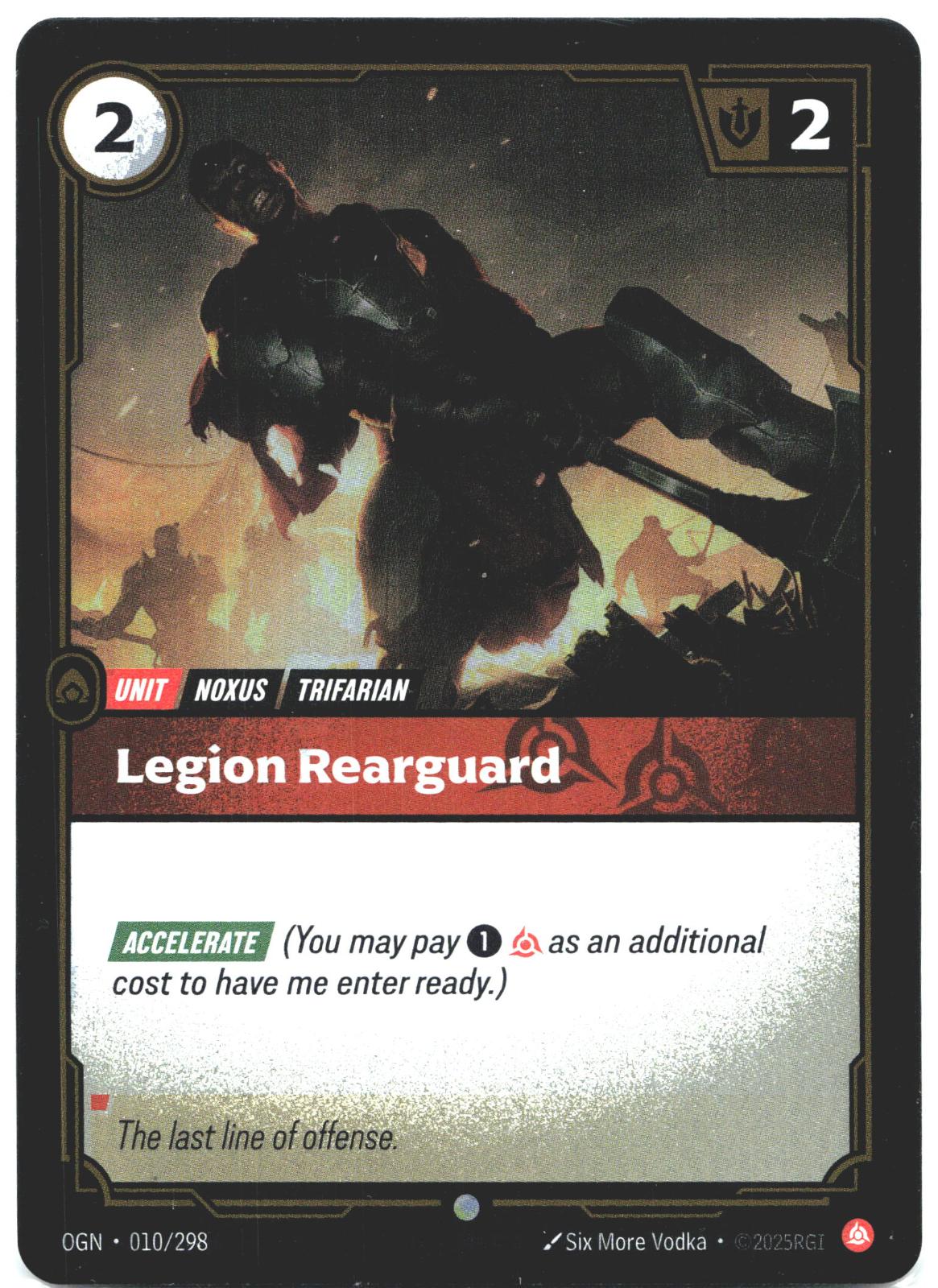 010/298 Legion Rearguard Foil Origins
