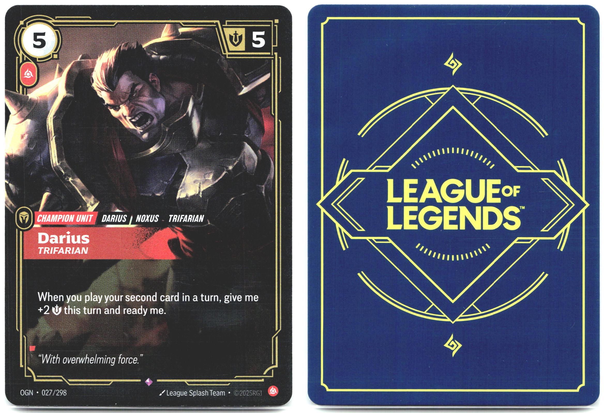 027/298 Darius - Trifarian Foil Origins