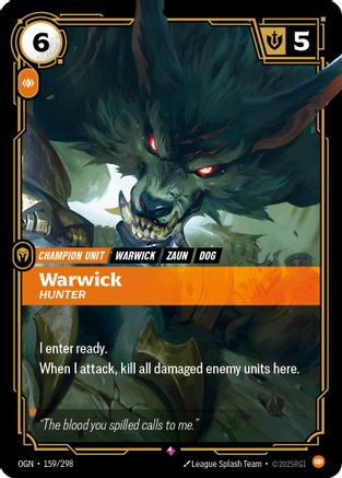 159/298 Warwick - Hunter Foil Origins