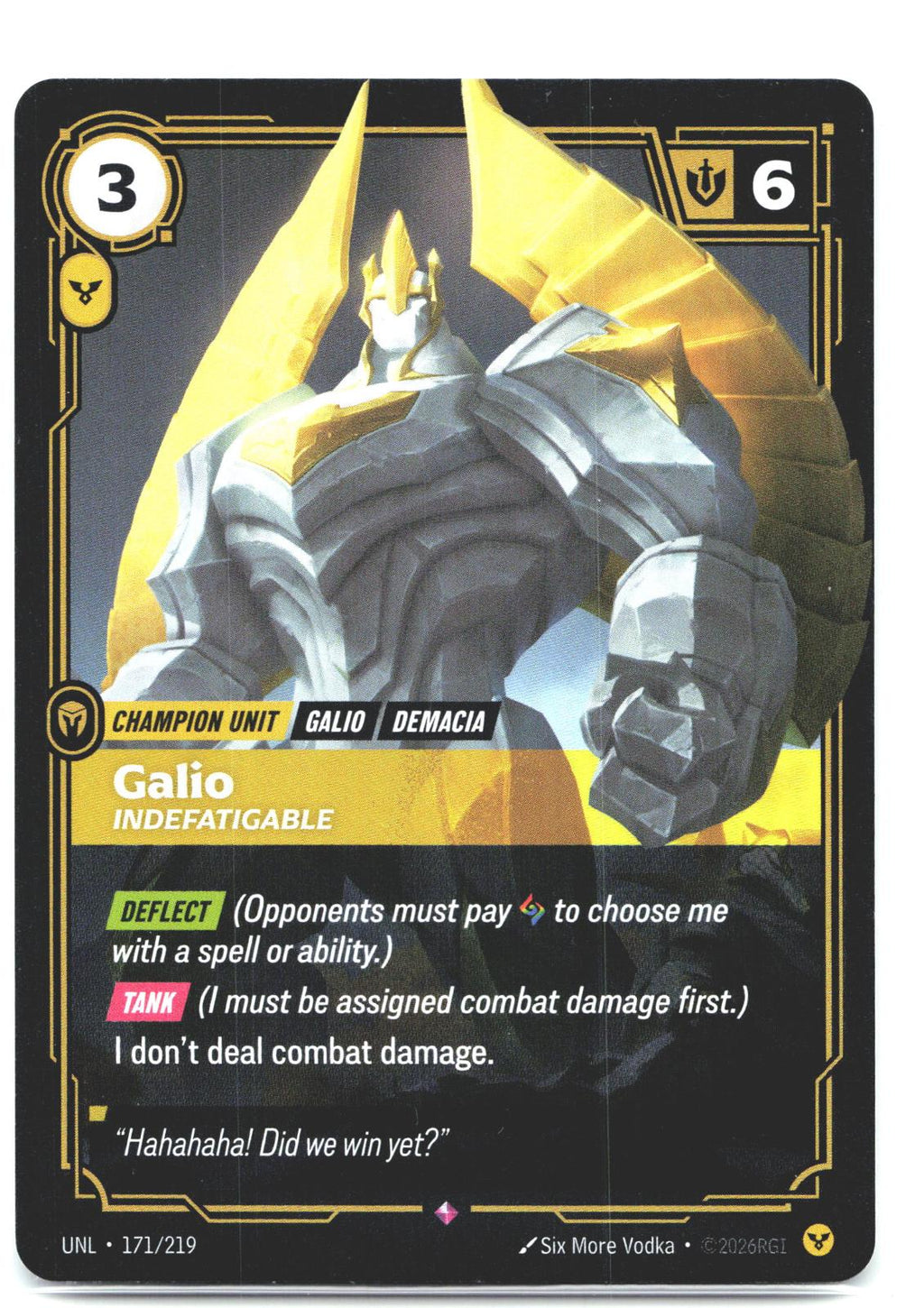 171/219 Galio - Indefatigable Foil Unleashed