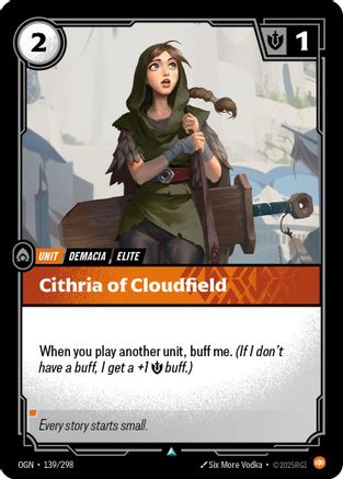 139/298 Cithria of Cloudfield Origins