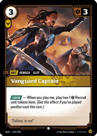 218/298 Vanguard Captain Origins