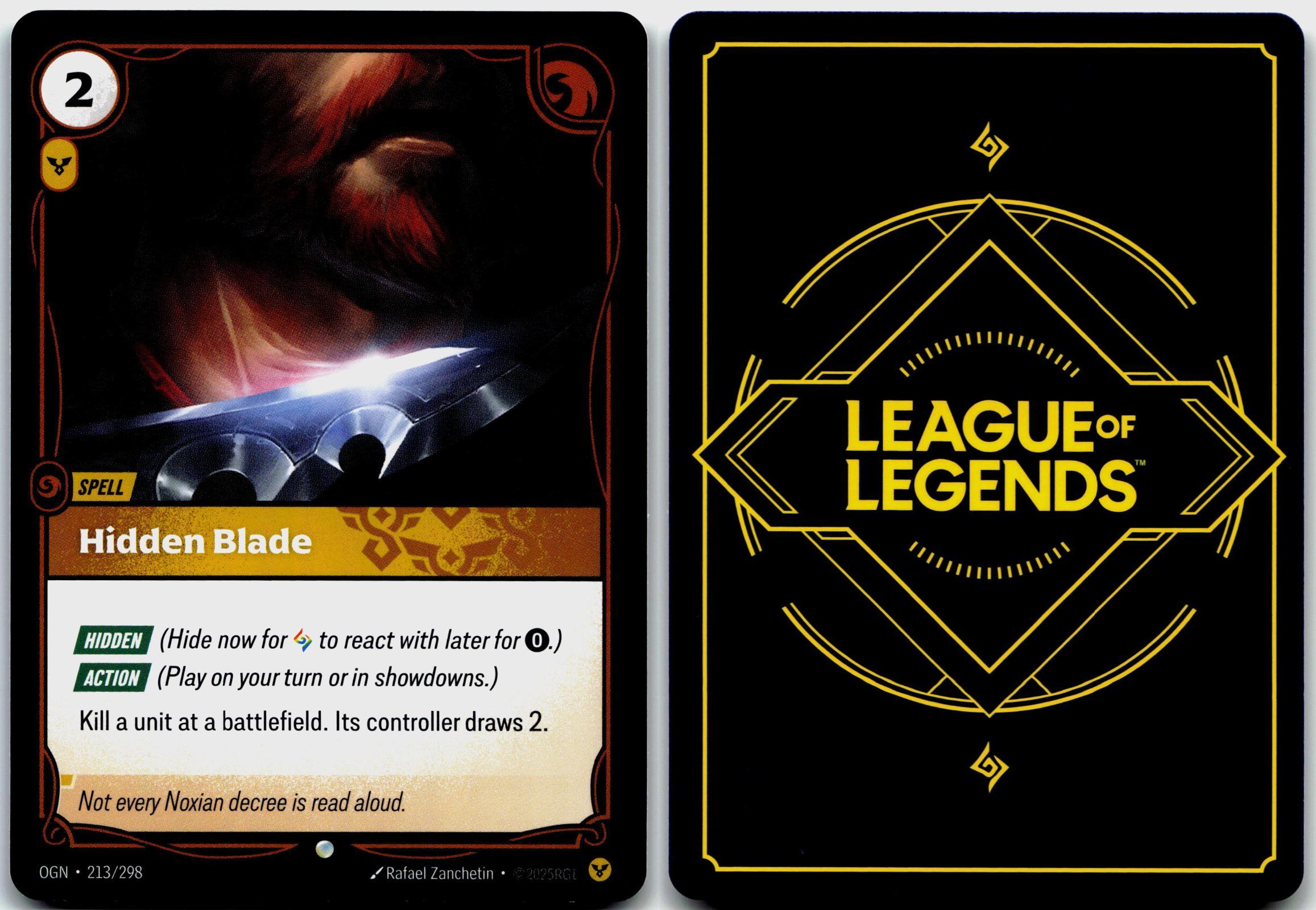 213/298 Hidden Blade Origins