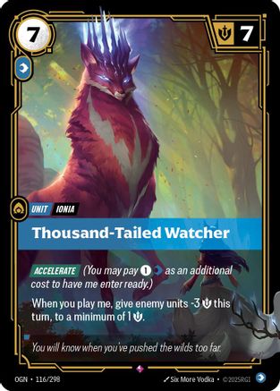 116/298 Thousand-Tailed Watcher Foil Origins