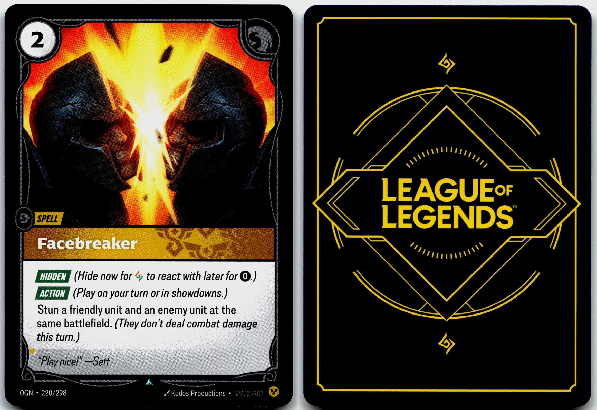 220/298 Facebreaker Origins