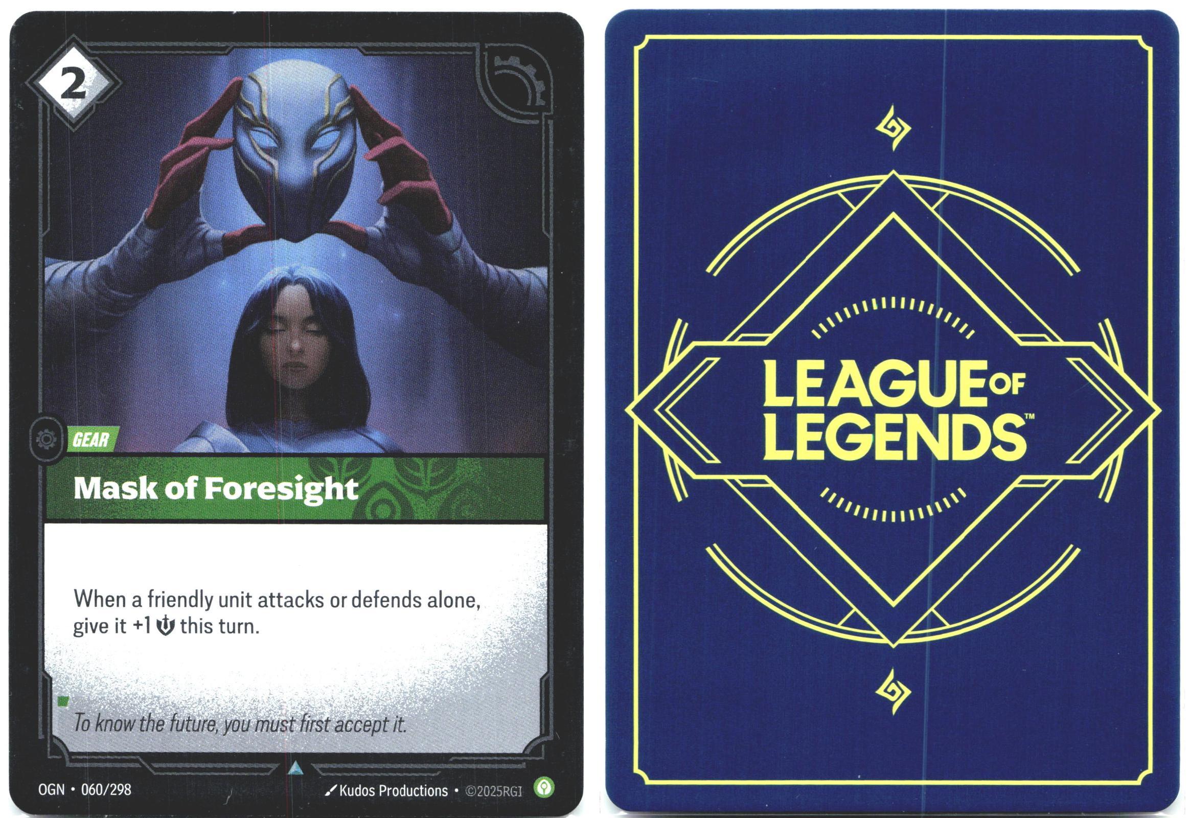 060/298 Mask of Foresight Foil Origins