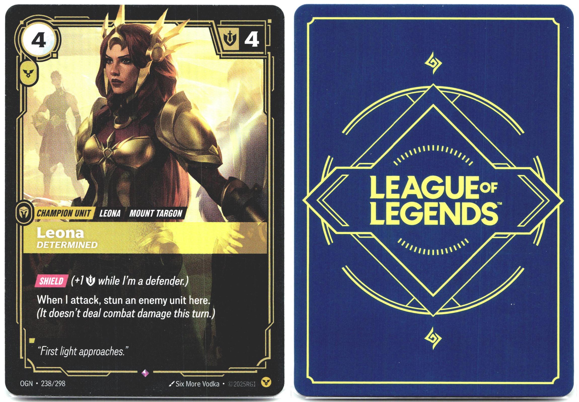 238/298 Leona - Determined Foil Origins