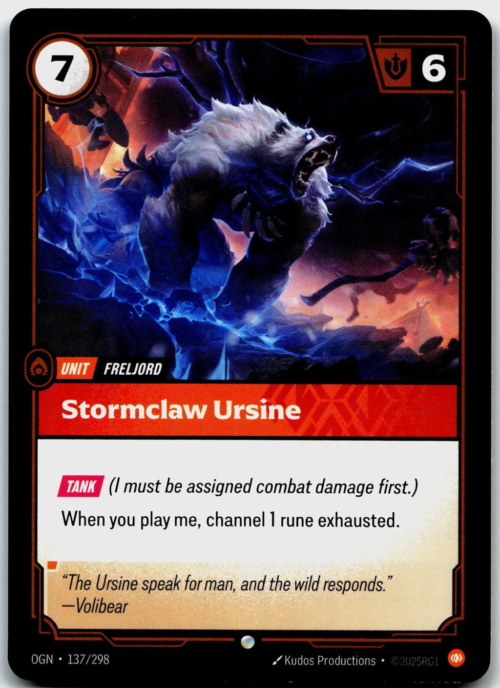 137/298 Stormclaw Ursine Origins