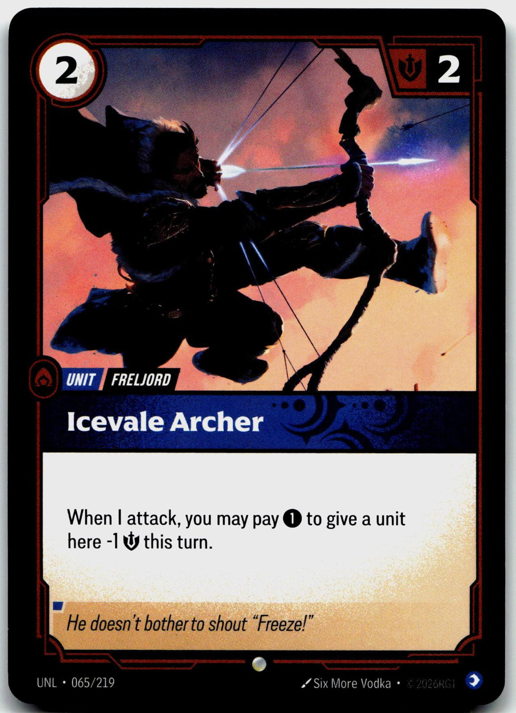 065/219 Icevale Archer Unleashed