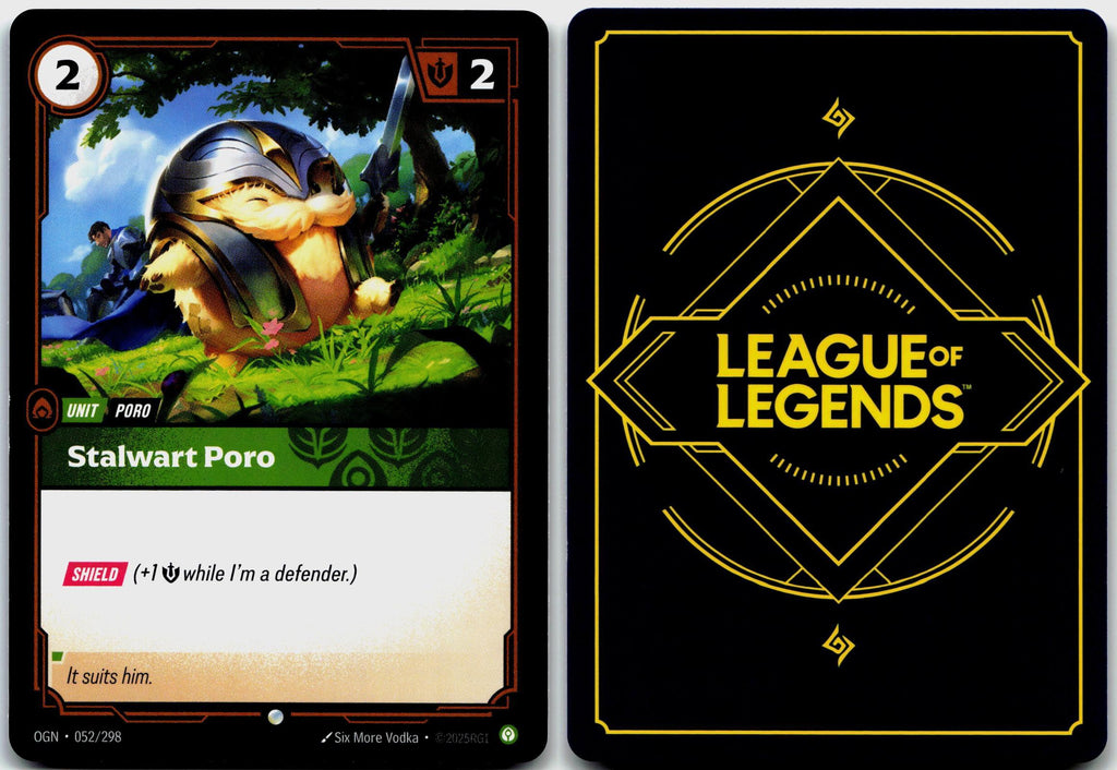 052/298 Stalwart Poro Foil Riftbound Organized Play Promotional Cards